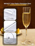 MICHLEY Tritan Champagne Flutes Glassware, Set of 4 Unbreakable Plastic Wine Glasses, 6 oz, Crystal Clear