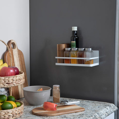 Household Essentials Metal Spice Organizer - Magnetic, White