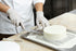 Professional Cake Decorating Tools, Stainless Steel 6.5" Offset Cake Spatula with Wood Handle