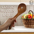 Wooden Ladle, Long Handle Soup Spoon for Kitchen Cookware, 10 Inch Serving Spoon