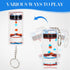 Dynamic Liquid Timers Key Chain Set, Colorful Motion Bubbler Timekeeper Keychains