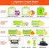 Vegetable Chopper - Pro Onion Chopper, 14 in 1 Multifunctional Food Chopper with 8 Blades and Container (Grey)