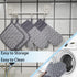 Oven Mitts and Pot Holders Set, 6pcs Thick Cotton Gloves High Heat Resistant with Non-Slip Surface