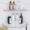 Acrylic Corner Shower Shelves, Adhesive Shower Caddy Organizer for Bathroom Storage Home