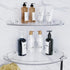 Acrylic Corner Shower Shelves, Adhesive Shower Caddy Organizer for Bathroom Storage Home