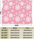 Perinsto 60"X50" Winter Snowflakes Pink Throw Blanket Ultra Soft Warm All Season Christmas Decorative Fleece Blankets
