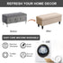48) Eco-Ancheng Storage Ottoman Cover Rectangle Ottoman Slipcover Folding Storage Bench Cover Footrest Stool Slipcover