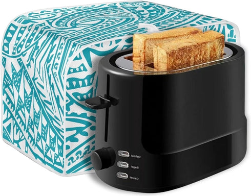 Durable Polynesia Pattern Toaster Cover, Washable Dustproof Kitchen Appliance Cover with Top Hook
