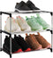Xerhnan 3-Tier Stackable Small Shoe Rack, Lightweight Shoe Shelf Storage Organizer for Entryway,