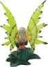 Ebros Mythical Goddess Green Earth Pixie Dust Fairy Statue, 6" Tall Whimsical Tribal Gaia Faerie Sculpture