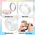 50 Pack 5 oz Nitial Plastic Jars with Lids Bulk Yogurt Containers with Lids Gift Jars with DIY Craft Twine and Labels