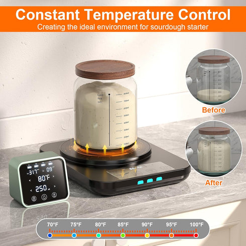 Electric Sourdough Starter Warmer Mat, Upgrade Warming Heating Pad for Sour Dough Starter, Sourdough Heater Proofing