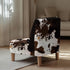 Generic Armless Armless Armless Stretch Chair Slipcovers Cow Print Accent Chair Covers Removable Non-Slip Couch Cover