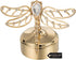 Matashi 24K Gold Plated Music Box Plays You Are My Sunshine Crystal