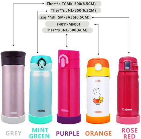 20PCS 65mm Protective Cup Mat Silicone Sleeve, Heat-Resistant Water Bottle Holder Non-Slip Cup Mug Coaster
