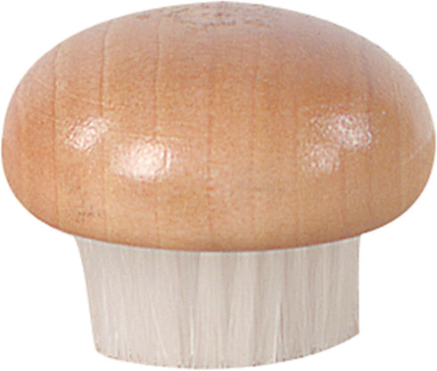 Fox Run Wood Mushroom Brush, Nylon Bristles, 2 x 2 x 1.25 inches