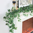 mizii 5 Pack 395" Artificial Vines Ivy Garland, Fake Vine with Realistic Silk Green Leaves for Indoor Outdoor Home Decor