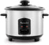 Professional Series 6-Cup Rice Cooker with Glass Lid Stainless Steel