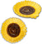 Sunflower Shaped Ceramic Spoon Rest, 2 PCS for Stove Top and Counter
