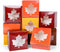 AnyDesign 24Pcs Fall Treat Boxes, 4 Colors Cardboard Box with Maple Leaf Shape Window for Cookie Party Favors