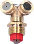 Zerodis Brass Misting Nozzles, 3Pcs Spray Nozzles with Filter Garden Irrigation Mist Nozzle Sprinkler for Landscaping Outdoor Cooling System by Zerodis