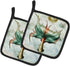Caroline's Treasures Beach Mermaid Tail Pot Holders, Heat Resistant Kitchen Set, 7 1/2 x 7 1/2