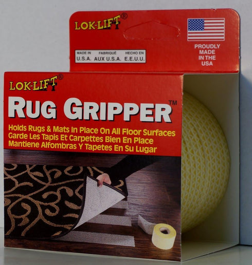 Lok Lift Rug Gripper Slip-Resistant Rug Tape for Rugs and Mats, 2.5-Inches by 25-Feet
