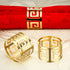 Set of 6 Napkin Rings for Dining Table Setting - Napkin Holder Rings for Holiday Party, Wedding Dinner Table Decoration