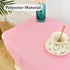 24x24 inch, NEWISHER Pink Square Tablecloth Heavy Duty Polyester Fabric Table Cloth, Washable Solid Reusable Table