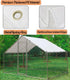 11.3 6.3 (2 Pack) Chicken Coop Cover Waterproof and UV, * FT Chicken Run Cover for Winter with Ball Bungees Cords