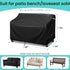 60" 500D 2- 60" 35" 35" Outdoor Garden Bench Cover, Waterproof Seater Patio Loveseat Cover, Outdoor UV Protection