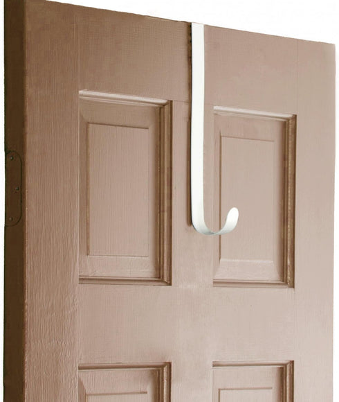 AnapoliZ Wreath Hooks Door Hanger for Bathroom, Bedroom, Coats, Towels - Premium Sturdy Metal, 2 Piece, White