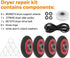 Compatible Dryer Repair Kit for Maytag and Whirlpool Dryers, MEDX550XW0, WED70HEBW0, MGD5801TW0, WED8500DW2