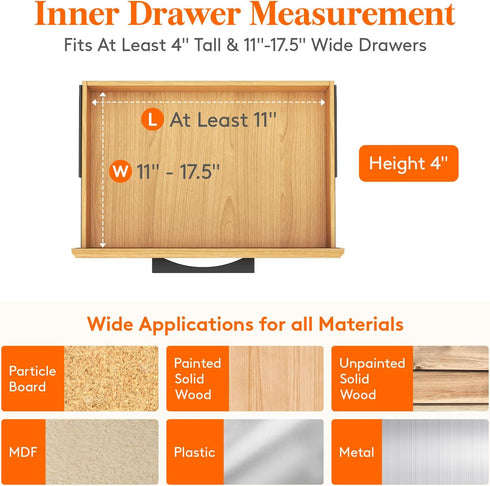 Lifewit 5 Pack Drawer Dividers, 4" High, Adjustable Dresser Organizers for Clothes, Beige