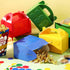 Leinuosen 24 Pcs Building Blocks Party Favors Cardboard Brick Party Boxes Supplies Brick Theme Gift Goodie Treat Paper