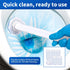 RLOW 30 Count Disposable Toilet Brush Heads, Toilet Bowl Wand Refills for Clorox Toilet Cleaning, toilet scrubber