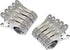Outdoor Heavy Duty Clothespins, 10 Pack Large Stainless Steel Quilt Clips, Beach Towel Clips, Rubber Tipped Metal