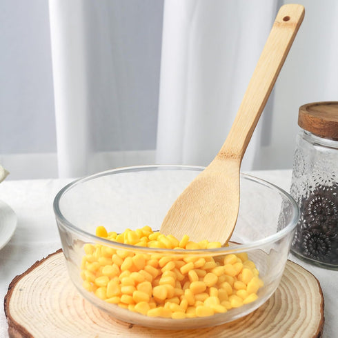 6PCS Bamboo Kitchen Utensils Set | Bamboo Spatula Spoons for Home Kitchen | Housewarming Holiday Gift