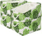 Storage Cubes - 4 Pack Storage Bins for Organizing Toys and Clothes, White and Green with Rope Handles