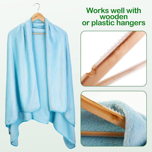 Yalikop 200 Pcs Non Slip Rubber Clothes Hanger Grips, Adhesive Clothing Hanger Grip for Home, Clear