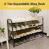 Shoe Rack for Front Door Entrance, Small Adjustable Metal Shelf Storage Organizer for Entryway Closet Doorway