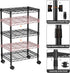 3 Pantry12D 18W 30.7H Golpart Small Tier Shelves Storage Wire Shelving Unit Metal Shelf Adjustable Organizers Storage