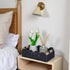 Set 2 CubesLand Scalloped Edge Decor Baskets for Home, Living Room, Toilet Paper Storage Basket for Over Toilet Shelf
