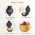 CROWNFUL Mini Waffle Maker, 4" Chaffle Maker with Non-Stick Surface, Easy to Clean, Recipe Guide Included