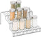 Smart Design 3-Tier Spice Rack, Steel Metal Wire, Rust Resistant, 10.25 x 4.25 Inch - Charcoal Gray