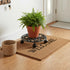 12" 1 Comfy Hour Cast Iron Plant Caddy with Wheels, Heavy Duty Rolling Flower Pot Stand, Decorative Victorian Style