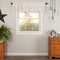 Simple Life Flax Antique White Farmhouse Valance, 16"x72", Cotton Linen Blend with Rod Pocket and Hanging Loops
