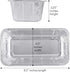 PLASTICPRO 10 Pack Disposable Loaf Pans, 2 Lb Aluminum Tin Foil Bakeware for Baking Cakes, Bread, Meatloaf