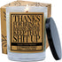 Cedar Crate Market - Thanks for Being A Badass Sister - Humorous Birthday Gift, 100% Soy Candle, Handmade in USA