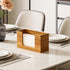 Hilislog Countertop Counter Acacia Wood Paper Towel Dispenser Wooden Paper Towel Holder for Bathroom Kitchen Napkin
